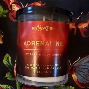 Bath & Body Works Adrenaline Unisex Scented Soy Wax Candle - Red and Black